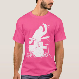 Bigfoot Drumstick Sasquatch Drummer Drummer Drumme T Shirt