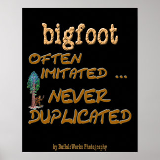 Bigfoot . . .  Dubblerad Poster