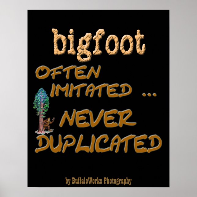 Bigfoot. . . Duplicerad Poster (Framsidan)