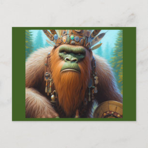 Bigfoot Eco Warrior Vykort