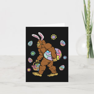 Bigfoot Egg Hunting Påskhare Öron Vår Manar W Kort