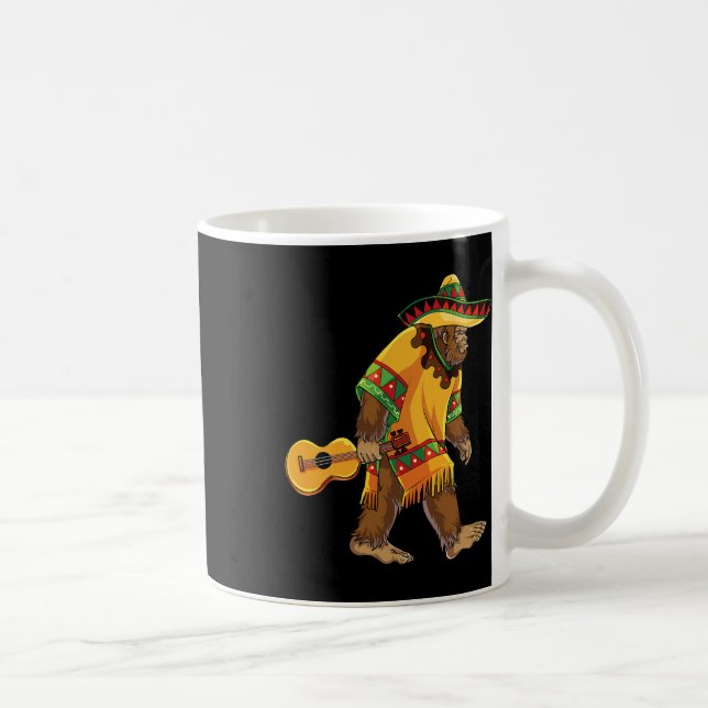 Bigfoot El Squatcho Cinco De Mayo Mexican Poncho S Kaffemugg (Höger)
