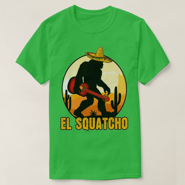 Bigfoot El Squatcho Mexican Sasquatch Bigfoot by c T Shirt (Design framsida)