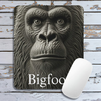 Bigfoot eller Sasquatch Close Ansikte Musmatta