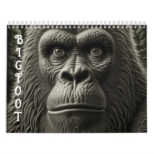 Bigfoot eller Sasquatch Cryptid Kalender