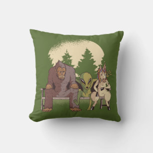 Bigfoot, en utomjording och en encorn kudde