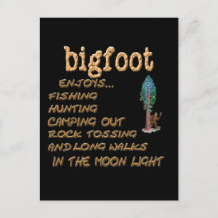 Bigfoot Enjoys Vykort