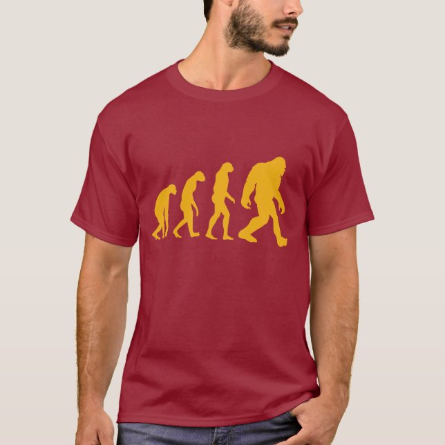Bigfoot evolutionT-tröja Tee Shirt (Framsida)