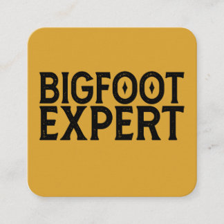 Bigfoot-expert Fyrkantigt Visitkort