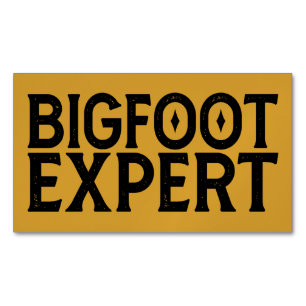 Bigfoot-expert Magnetiska Visitkort