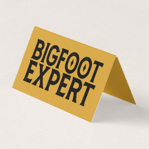 Bigfoot-expert Visitkort