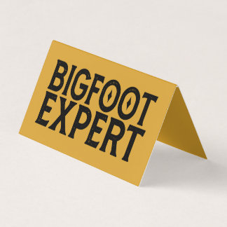Bigfoot-expert Visitkort