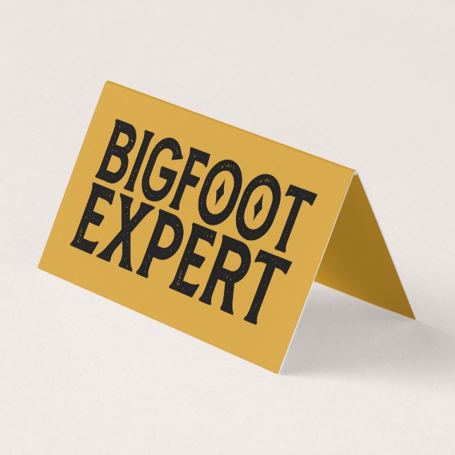 Bigfoot-expert Visitkort (Framsida)