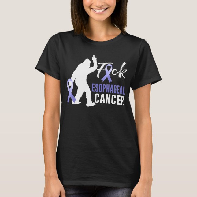 Bigfoot F. uck Esophageal Cancer Esophageal Cancer T Shirt (Framsida)