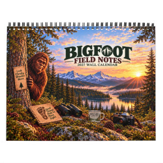Bigfoot Fältanteckningar 2027 Väggkalender Kalender