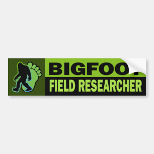 Bigfoot fältforskare bildekal