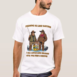 Bigfoot fångar en keeper t shirt