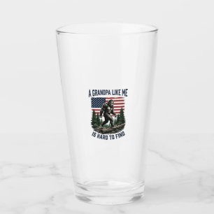 Bigfoot Farfar Vintage Amerikansk Flagga Tröja Des Glaskopp