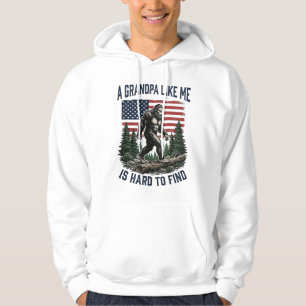 Bigfoot Farfar Vintage Amerikansk Flagga Tröja Des Hoodie