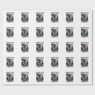 Bigfoot Farfar Vintage Amerikansk Flagga Tröja Des Presentpapper