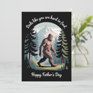 Bigfoot Fars dag Sasquatch Funny Pappa Inbjudningar