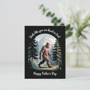 Bigfoot Fars Dag Sasquatch Rolig Pappa Julkort