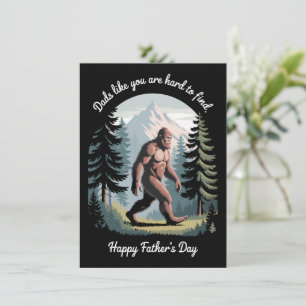 Bigfoot Fars dag Sasquatch Rolig Pappa Kort