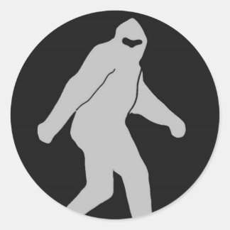 Bigfoot-fästare (liten) runt klistermärke