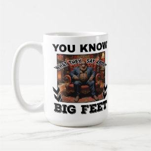 Bigfoot Feet Joke Kaffemugg