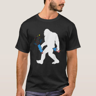 Bigfoot Fireworks 4:e juli Bigfoot America T Shirt