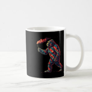 Bigfoot Fireworks 4:e juli Manar Sasquatch Americ Kaffemugg