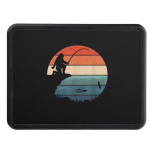 Bigfoot Fishing Sasquatch Frisherman Funny Far Dragkroksskydd