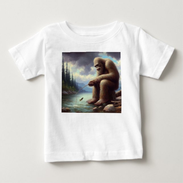 Bigfoot-fiske T Shirt (Framsida)