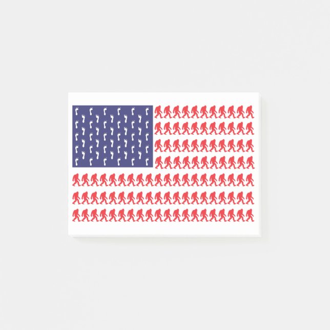 Bigfoot-Flagga— Post-it Block (Framsida)