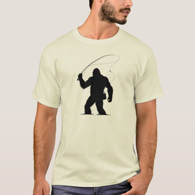 Bigfoot flugfiske t shirt (Framsida)