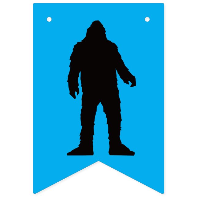 BIGFOOT Födelsedag anpassad bunting banner Vimplar (Tredje flaggan)