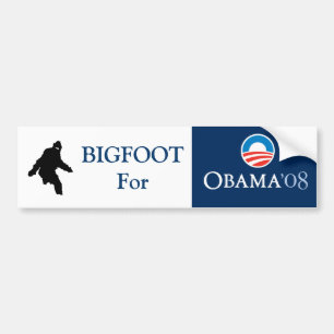 Bigfoot för OBAMA Bildekal