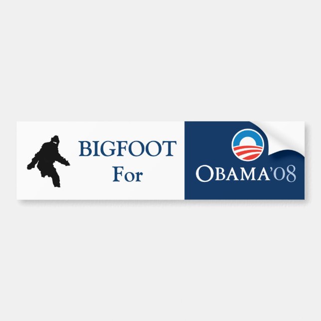 Bigfoot för OBAMA Bildekal (Framsidan)
