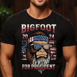 Bigfoot för ordförande Funny T Shirt
