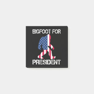 Bigfoot För President Rolig Bigfoot Post-it Block