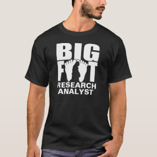 Bigfoot/för Sasquatch forskninganalytiker skjorta Tee Shirt