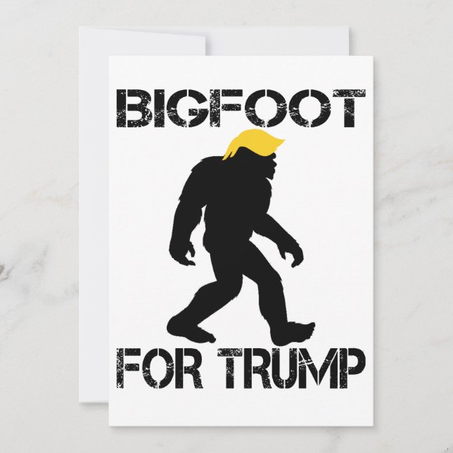 Bigfoot för Trump 2024-valet  Inbjudningar (Framsida)