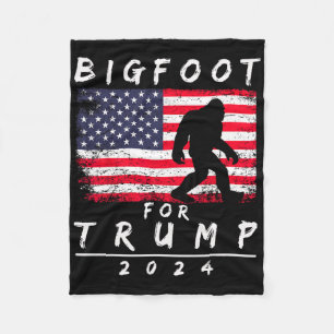 Bigfoot för Trump - Röst Trump Rolig Sasquatch Yet Fleecefilt