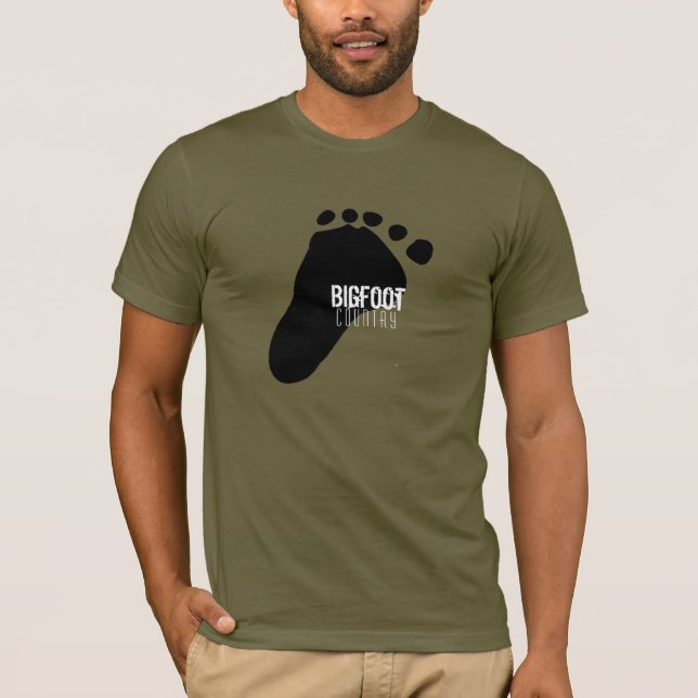 Bigfoot-fotavtryck Land Tröja (Framsida)