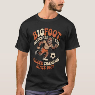 Bigfoot Fotbolls Legend T-Shirt Rolig Sasquatch