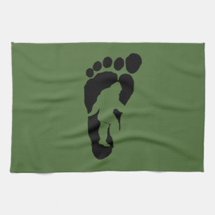 Bigfoot fotspår kökshandduk