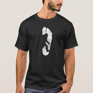 Bigfoot fotspår t shirt