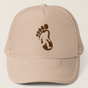 Bigfoot fotspårSilhouette Sasquatch Truckerkeps