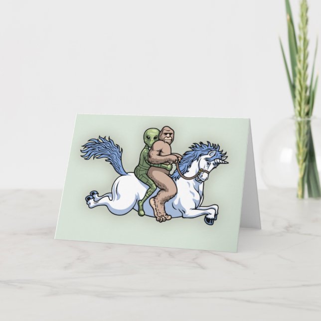 Bigfoot främling, Unicorn Kort (Framsida)