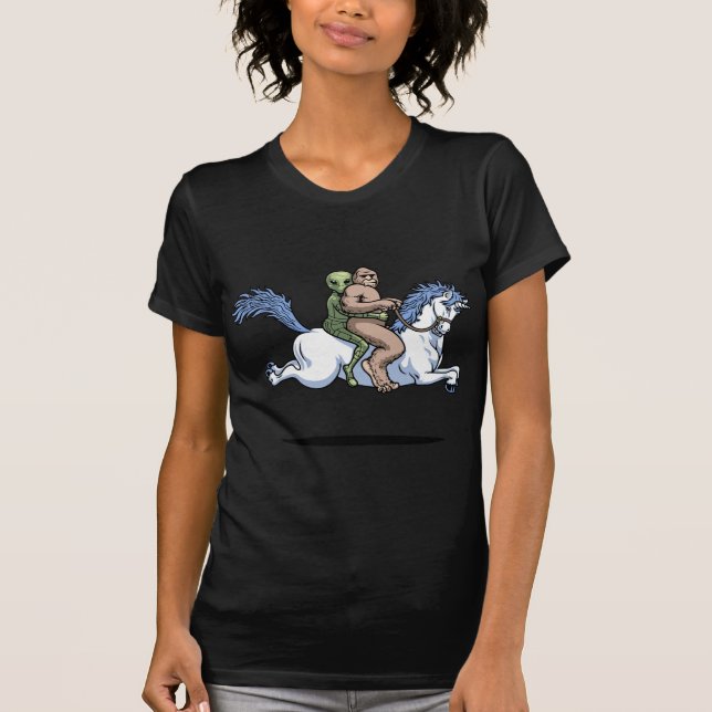 Bigfoot främling, Unicorn T-shirt (Framsida)